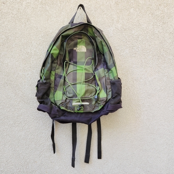 The North Face Handbags - The North Face Backpack Jester Green Black Pockets Padded Hiking School Daypack